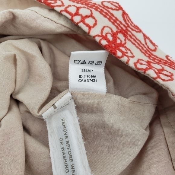 𝅺ANN Taylor Loft Floral Embroidered Red Shorts, Size 4 - Picture 7 of 7